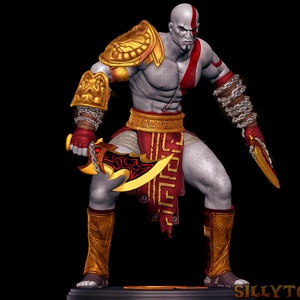 Kratos-God Of War.3D Figure, Action Figurines, Handmade Miniature Scupulture, Gift Figurine,Gift For Gamer