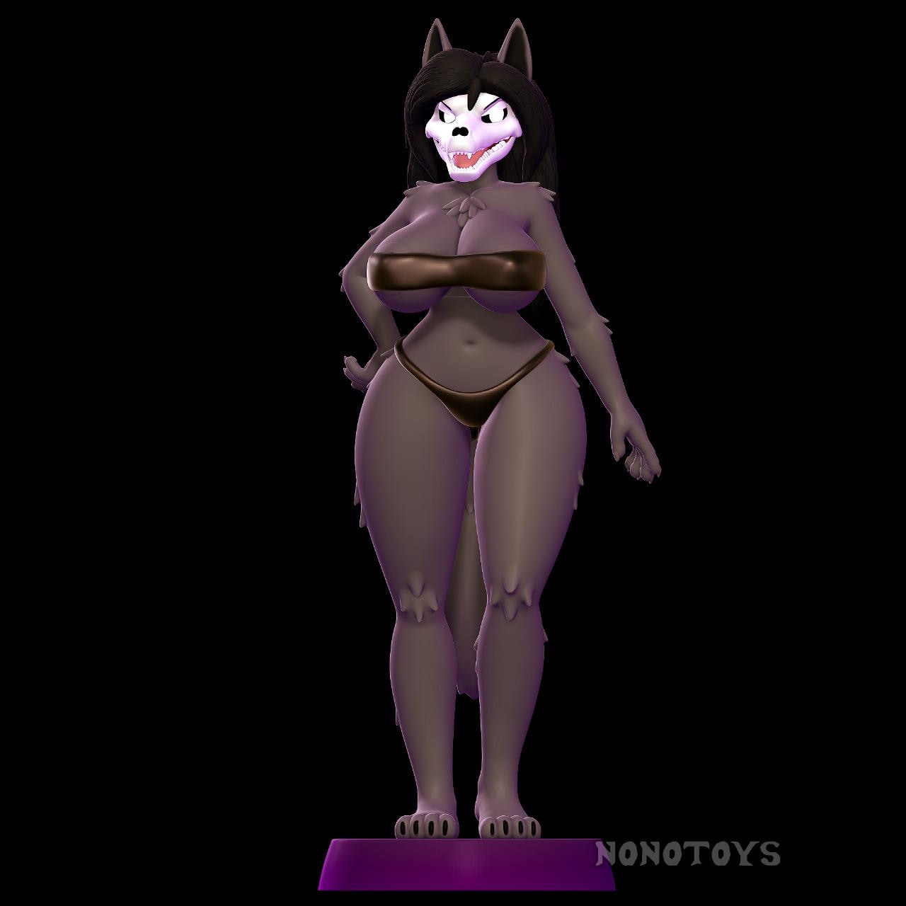 3D Painted Malo Figure: Handmade Resin Sculpture