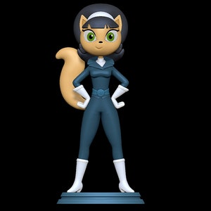 Kitty Kestwall Figure, 3D Painted Figures, Action Figurines, Handmade Miniature Scupulture, Gift Figurine