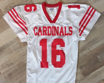 Vintage Cardinals #16 Schroeder Jersey Riddell Maat S Gemaakt in Mexico Mint/Ongedragen Wit/Rood