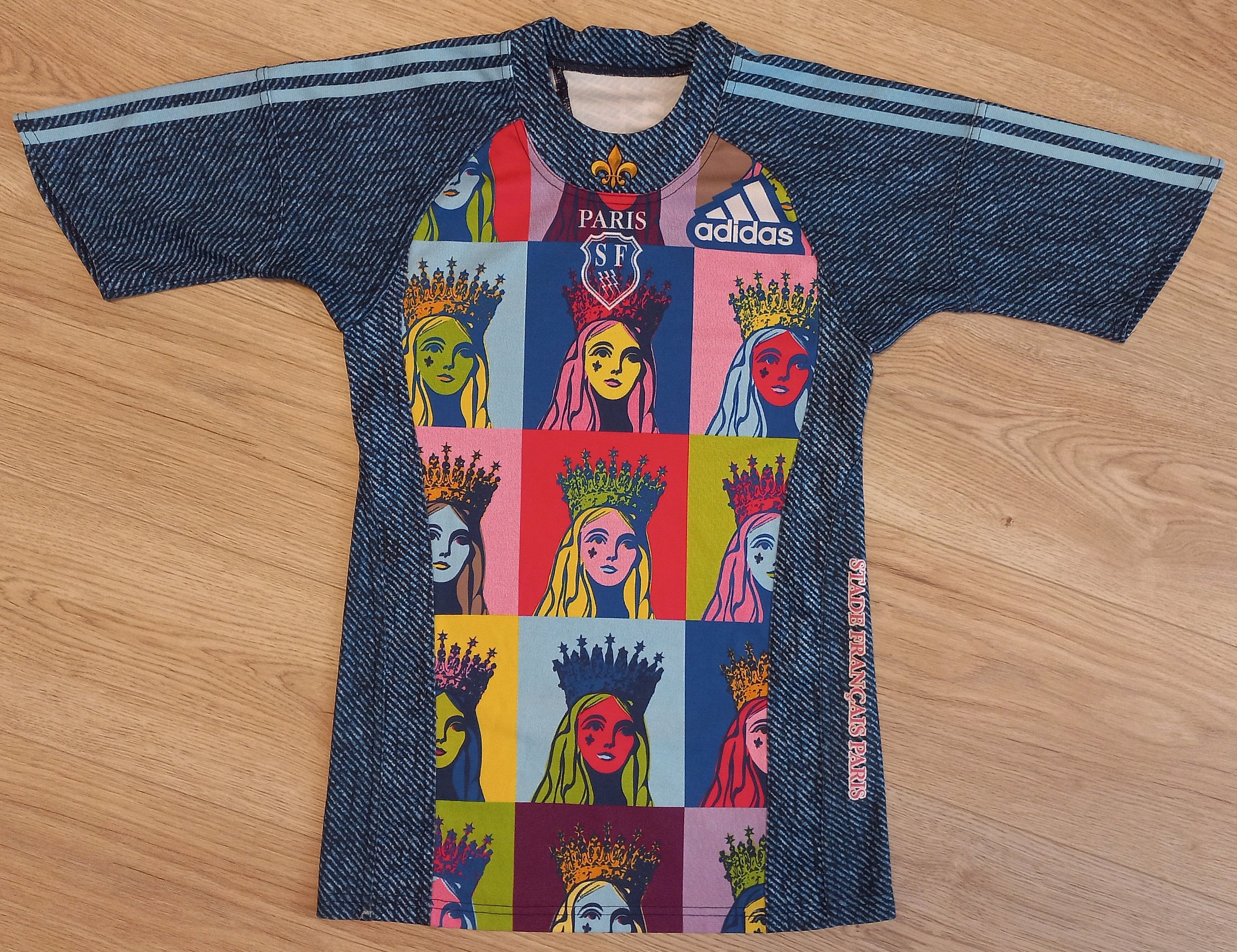 2008-09 Stade Francais Paris Rugby Shirt Jersey Size S *fair