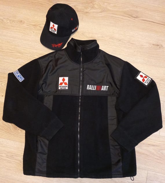 Mitsubishi Motors RalliArt Racing Jacket + Cap Black SPARCO Size XL