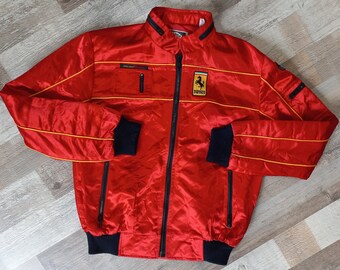 vintage FERRARI des années 90 enfants/garçons/jeunesse veste taille XL 18-20