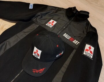 Mitsubishi Motors RalliArt Racing Jacket + Cap Black SPARCO Size XL