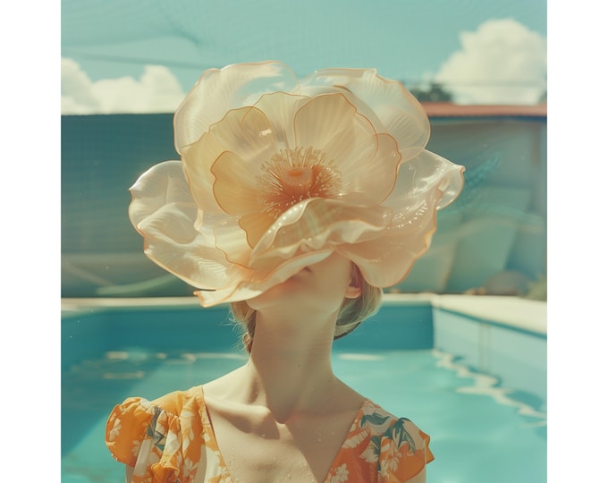 Pool flowers V, unframed art print by Sofia Antonovich