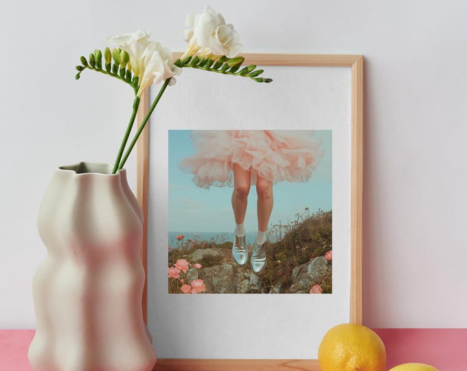 Jump! Unframed art print by Sofia Antonovich