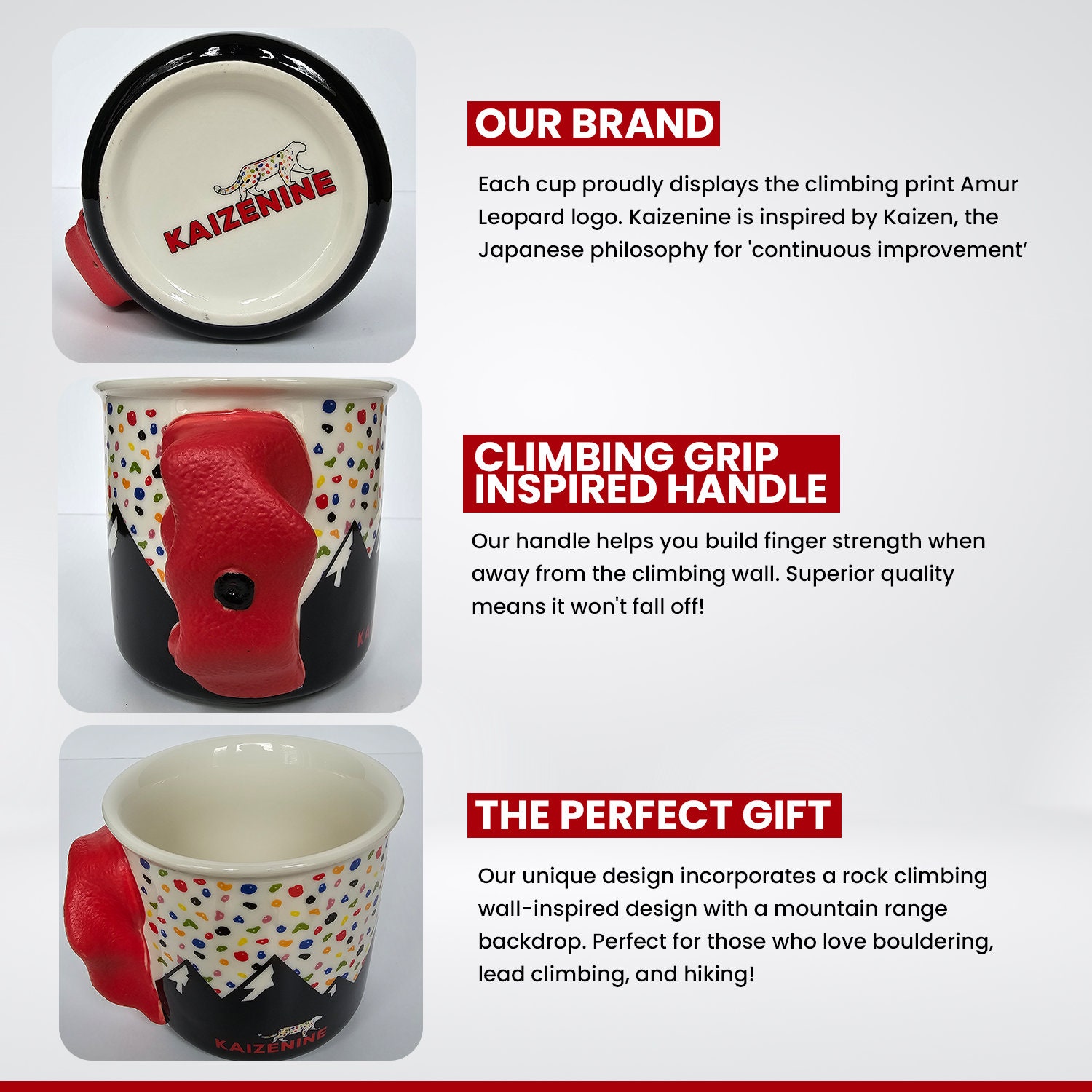 Rock Climbing Hold Mug Gift for Climber Climbing Cup Bouldering Gift