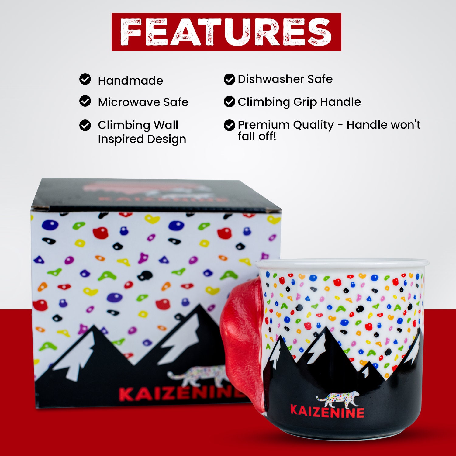 Rock Climbing Hold Mug Gift for Climber Climbing Cup Bouldering Gift