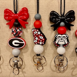 University of Georgia- Georgia Bulldog lanyards- University ID badge holder- Georgia Gear- Teachers- Professors