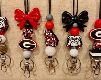 University of Georgia- Georgia Bulldog lanyards- University ID badge holder- Georgia Gear- Teachers- Professors