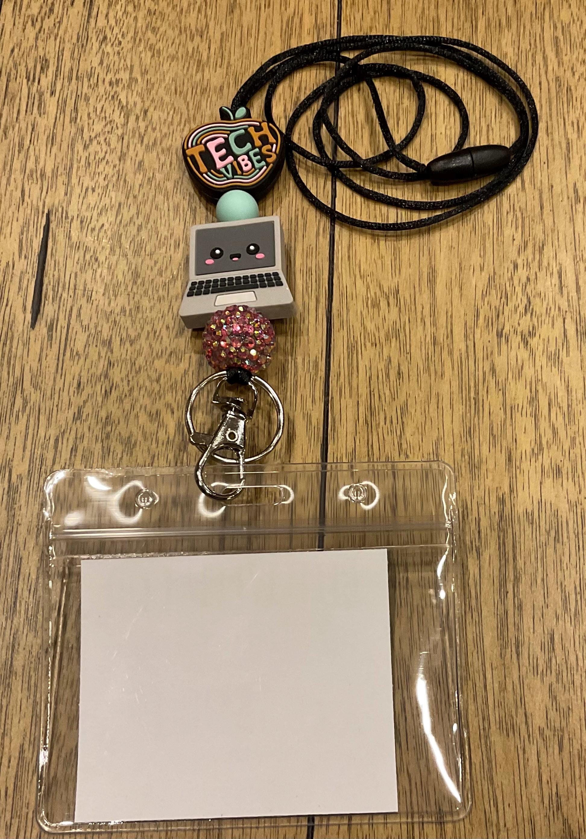 Technology Teacher Lanyard: Computer Charm, Break Away Clasp - Etsy