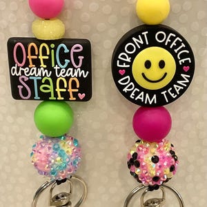 Office Staff Lanyards- Dream Team Office Staff- School lanyards- Business lanyards