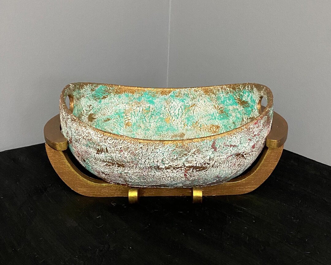 Porcelain Fruit Bowl Acrylic Paint Work on Concrete Etsy