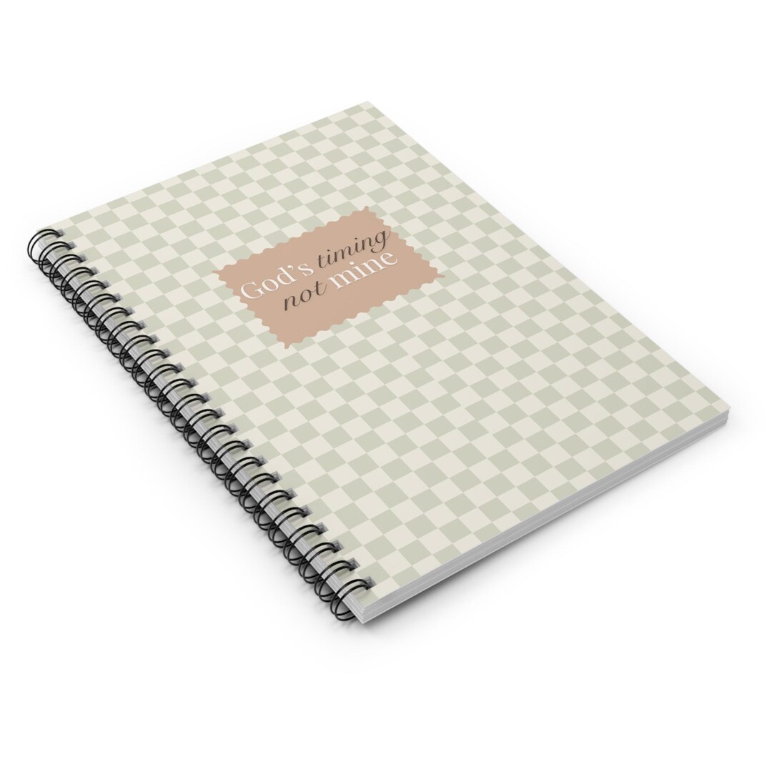 God's Timing Spiral Notebook: Elegant Journal for Students ...