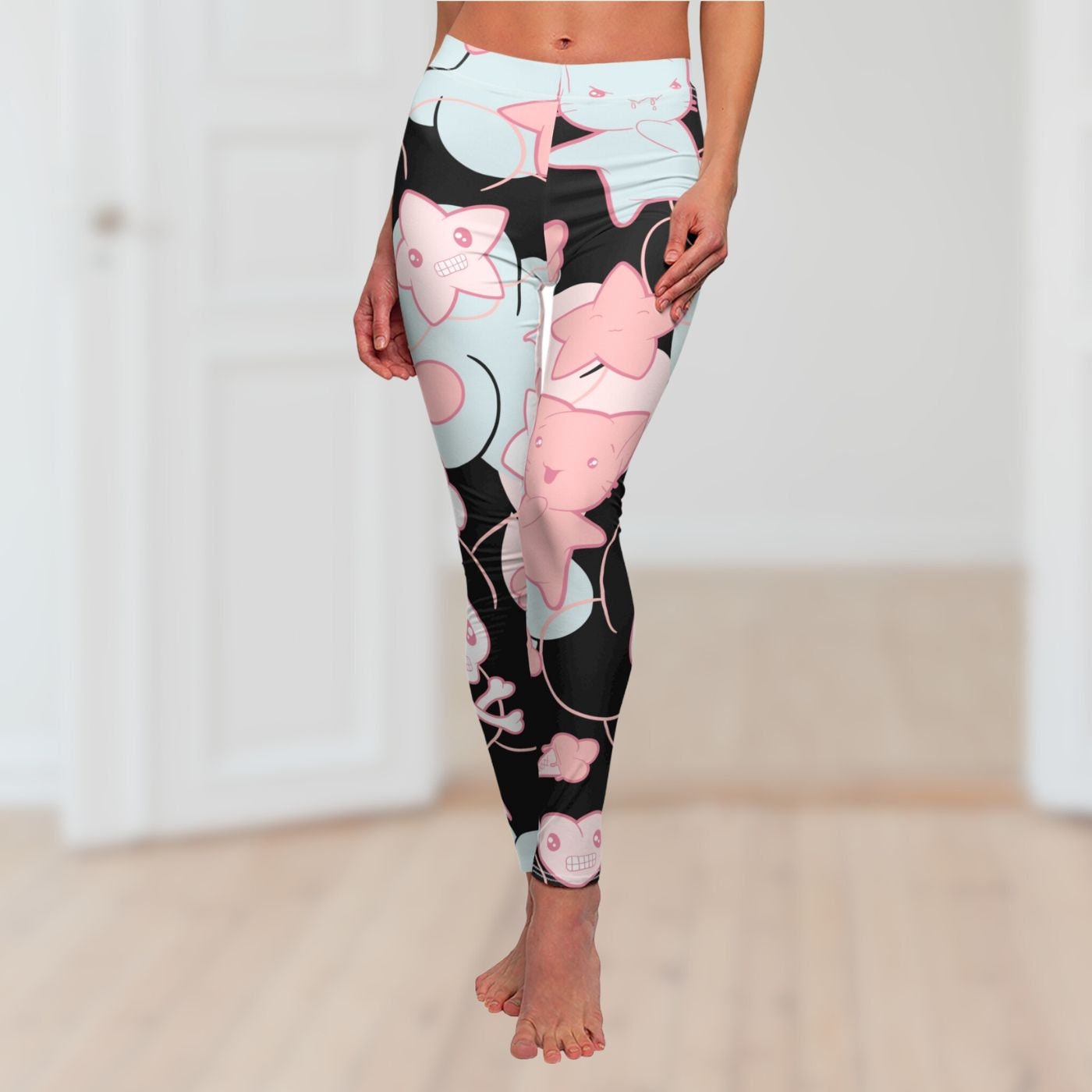 Custom New Design Hot Selling Girl's Bright Cute Printed Boom Yoga Pants -  China Yoga Leggings and Women Gym Leggings price