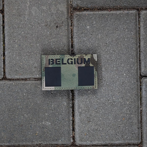 Multicam Belgien Belgium IR Reflektor Patch Flagge Airsoft Softair