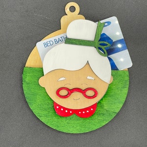 Mrs. Claus Gift Card Holder Ornament