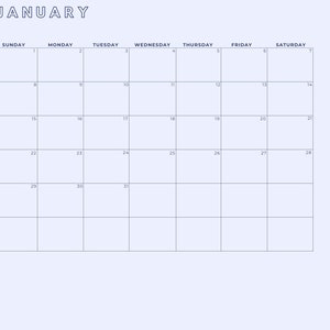 Monthly Daily Calendar