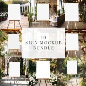 Wedding Sign Mockup Bundle Wedding Easel Mockup Bundle Seating Chart Mockup Bundle Bridal Shower Sign Mock Up 18x24 Sign Welcome Easel PSD