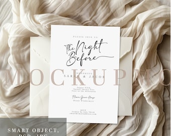 Invitation Mockup Greeting Card Mockup 5X7 Wedding Invitation Mockup Baby Shower Mock up Boho Wedding Stationary Mock Up Birthday Card PSD