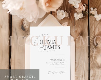 Wedding Invitation Mockup 5x7 Card Mockup Baby Shower Invitation Mockup PSD 5x7 Wedding Stationary Mock Up Birthday Card Mock Up Wedding PSD