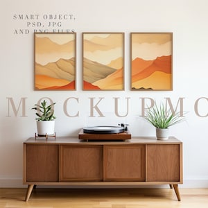 Wood Frame Mockup Wooden Frame Mock Up Scandinavian Frame Mockup PSD Mockup Set of 3 Wall Art Mock Up 5X7 Rustic Mock Up Wall Art Display