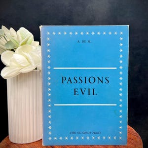 Passions Evil by Alfred de Musset- 1953 First Edition, Numbered