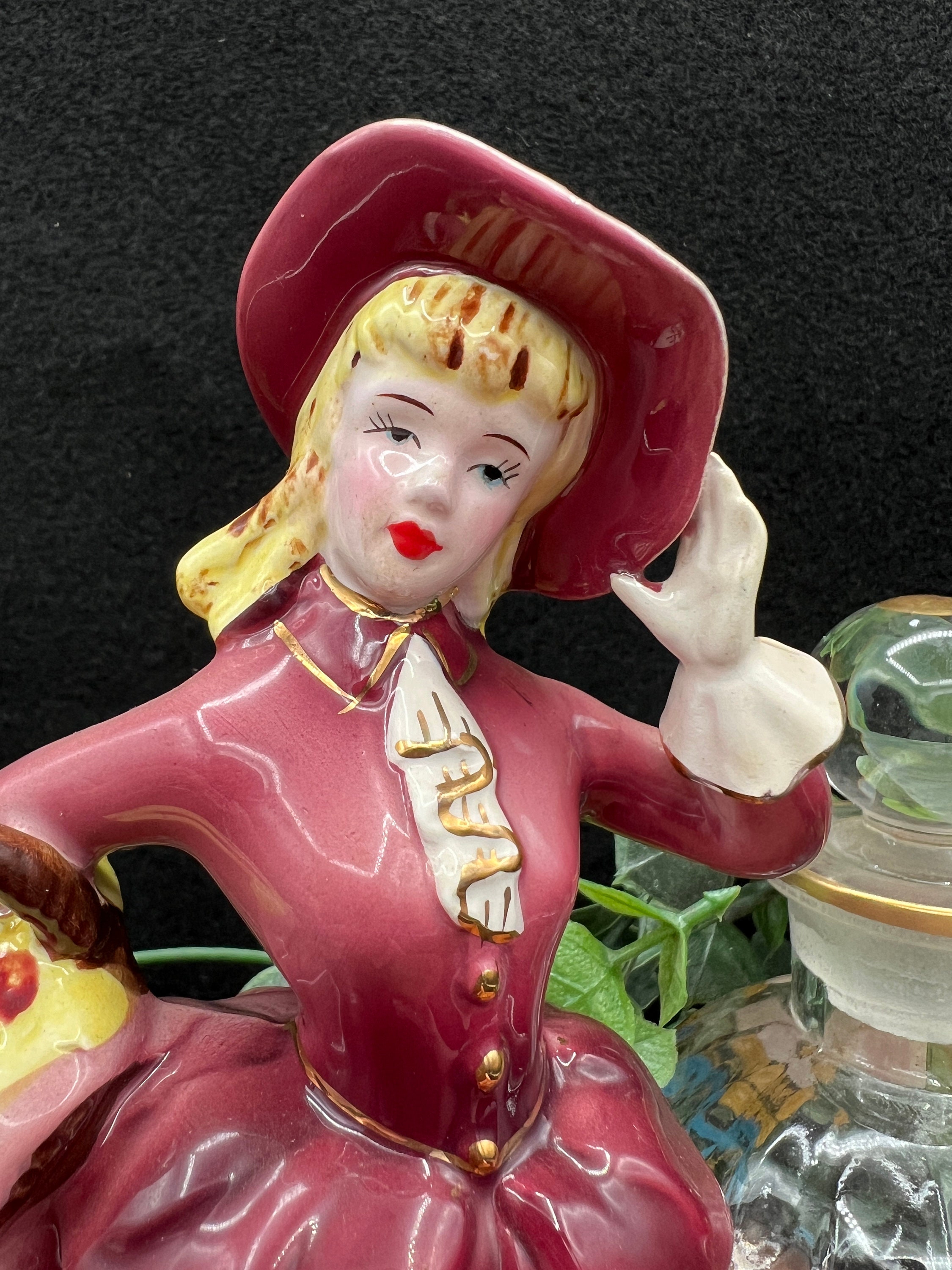 Ucagco Ceramics Japan Vintage Southern Belle Figurine Etsy