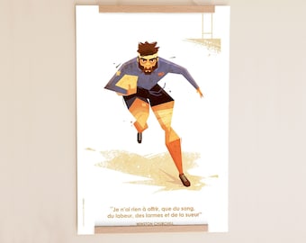 Rugby poster - Rugby poster - Rugby decoration - XV of France - Rugby France - Rugby world cup 2023 - poster art - Rugby World Cup