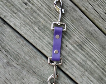 Safety Clip Biothane Safety Strap Clip Connector for Dog Leash Biothane Backup Connector Safety Strap Safety Clip Connector Prong Collar