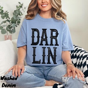 Darlin Shirt, Vintage Country Shirt, Southern Slang Comfort Colors Cowgirl Tshirt, Rodeo Tee, Western Shirt For Women, Country Girl Shirt