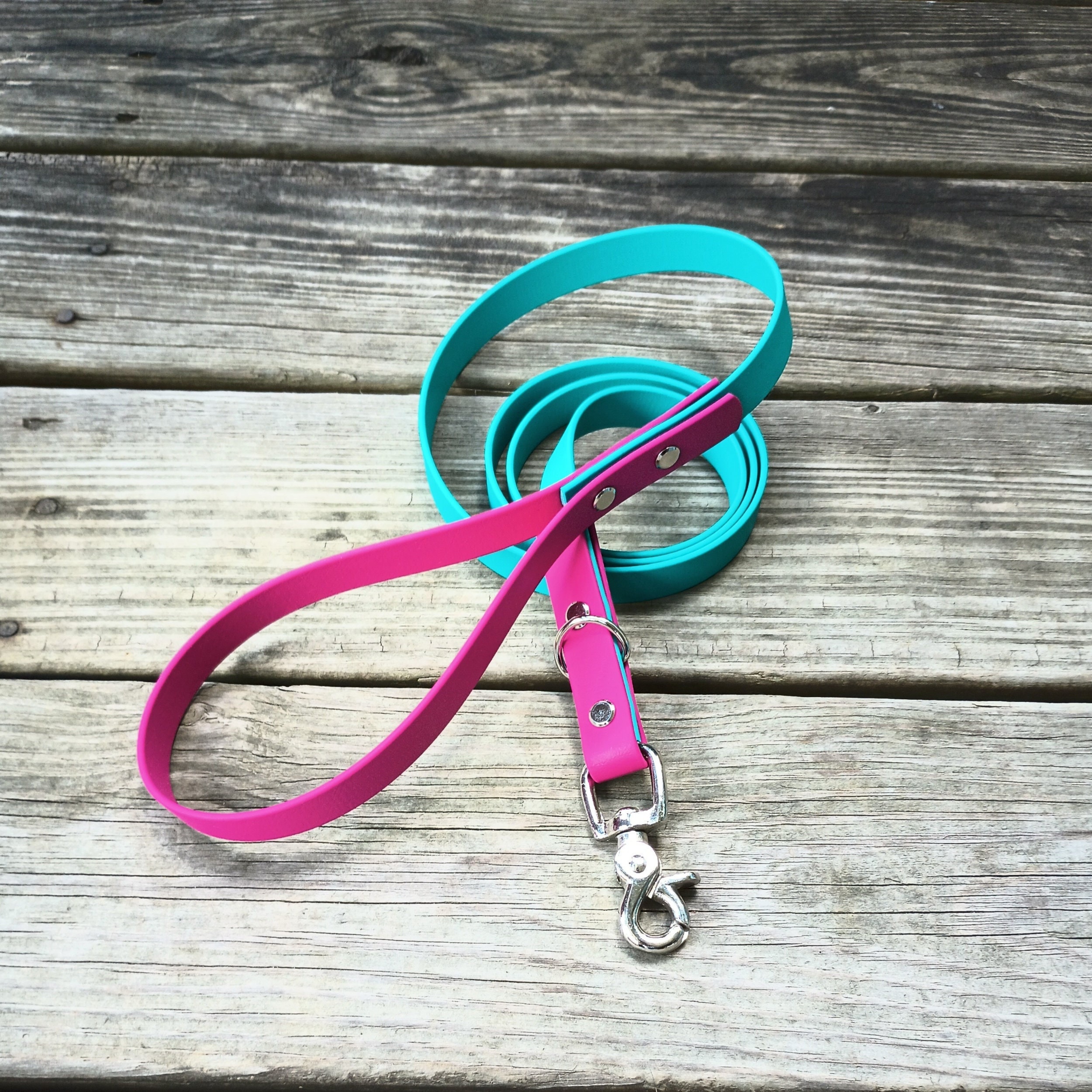Tuff Pupper 24 Inch Short Dog Leash With Padded Handle - Reflective Training Leash For Large Dogs