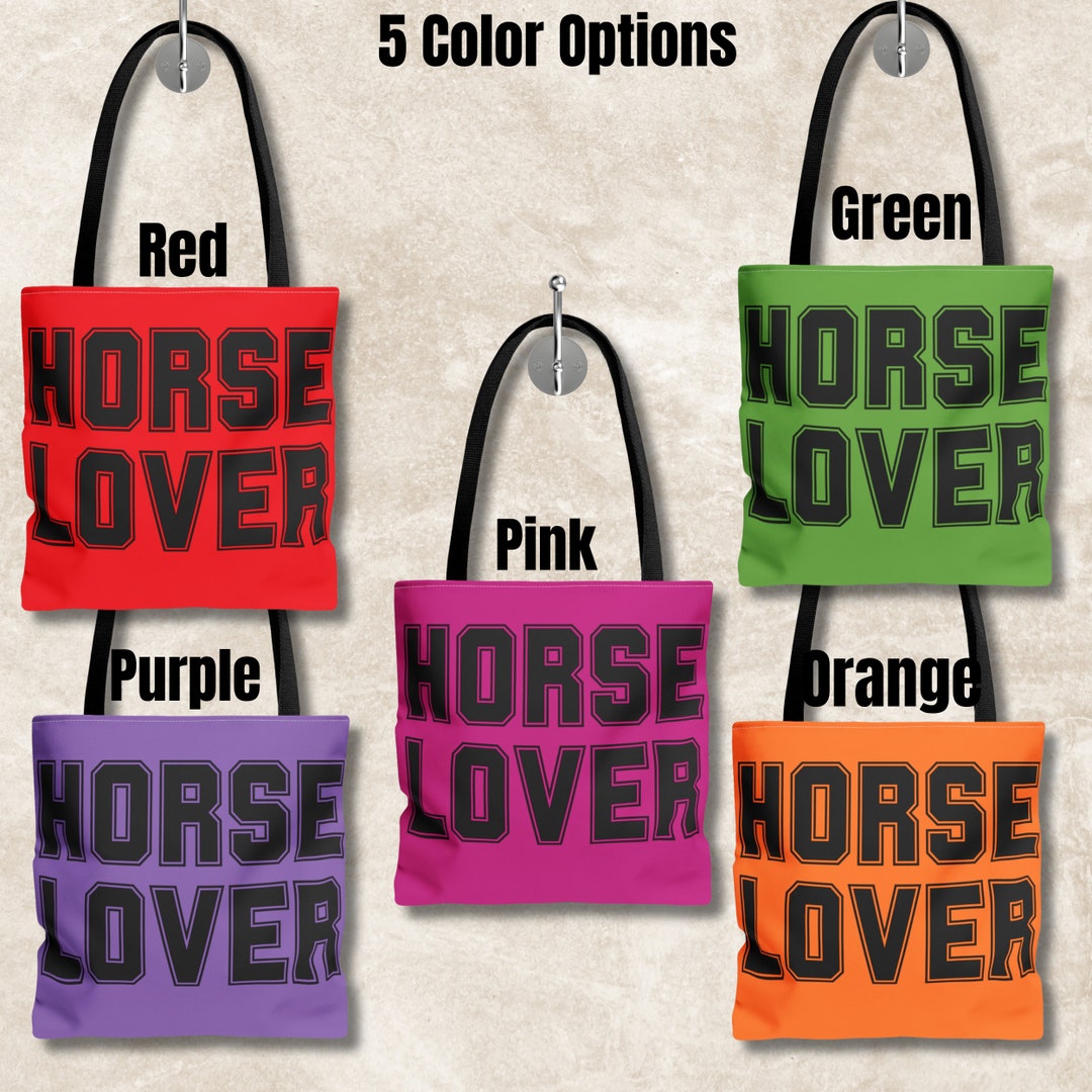 Horse Lover Tote Bag, Horse Riding Club Gifts, Horse Lover Gift