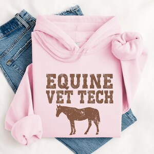 Equine Vet Tech Hoodie, Horse Vet Gifts, Large Animal Medicine Sweatshirt, Vet Tech Graduation Gift