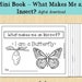 What Makes Me an Insect? Butterfly Invertebrate Mini Coloring Book ...