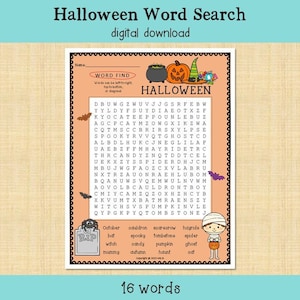 Word Find - Halloween
