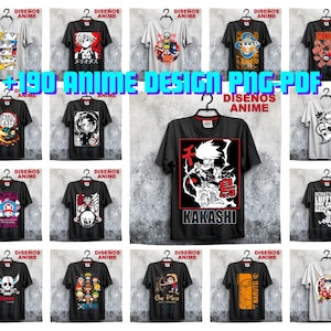 190+ Anime Bundle Designs png-pdf, T-Shirt Hoddies Anime PNG, Anime SVG, Mega Pack Anime Designs