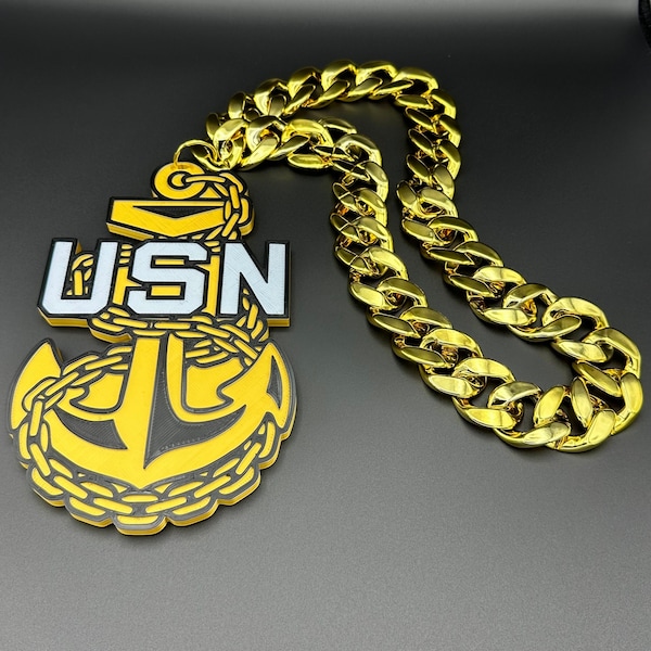 Oversized Navy Chief Anchor Chain