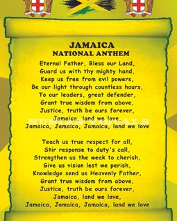 Jamaica National Anthem Poster - A3 Size - Etsy