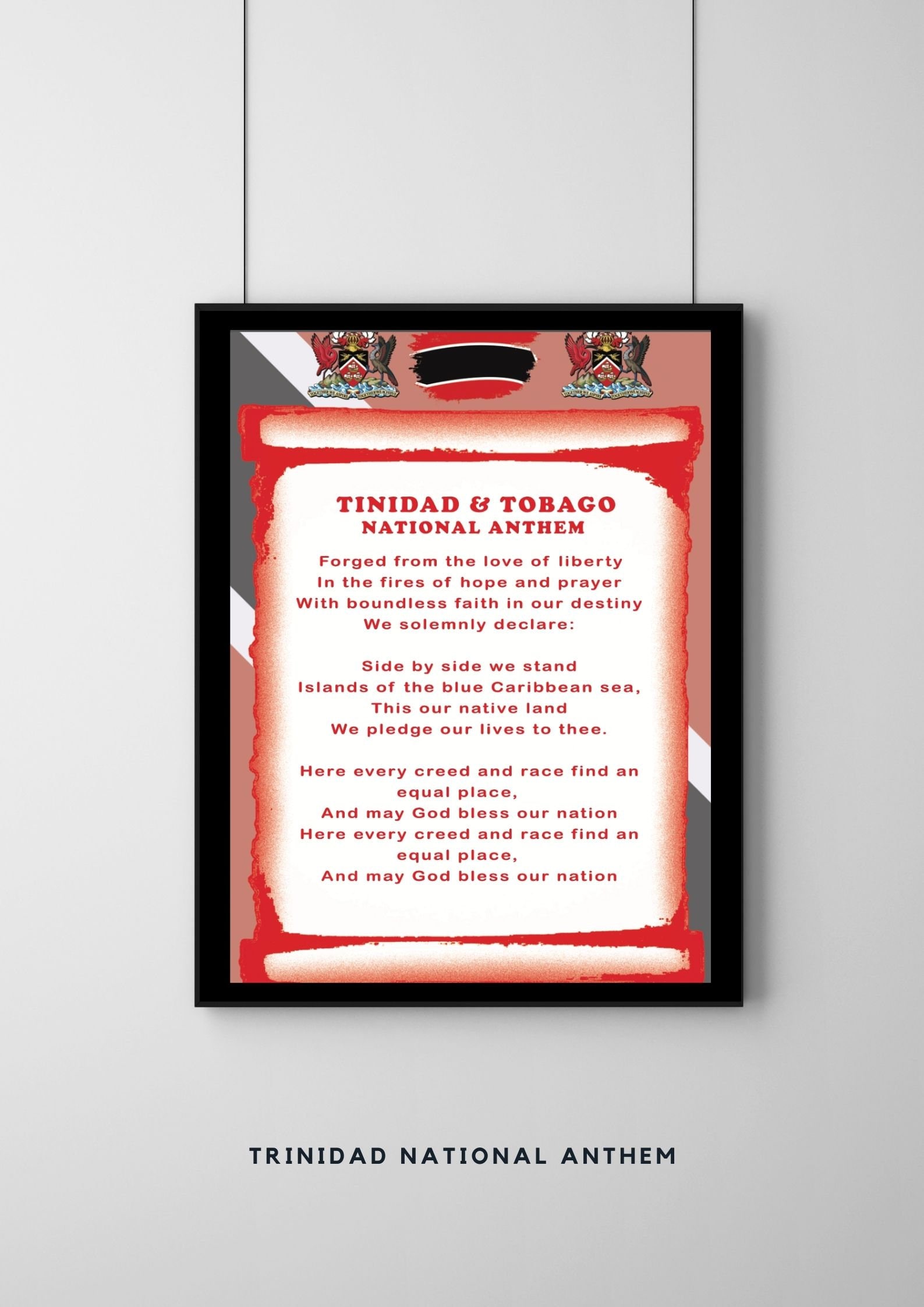 トリニダード国歌ポスター - A3 サイズ - Etsy 日本