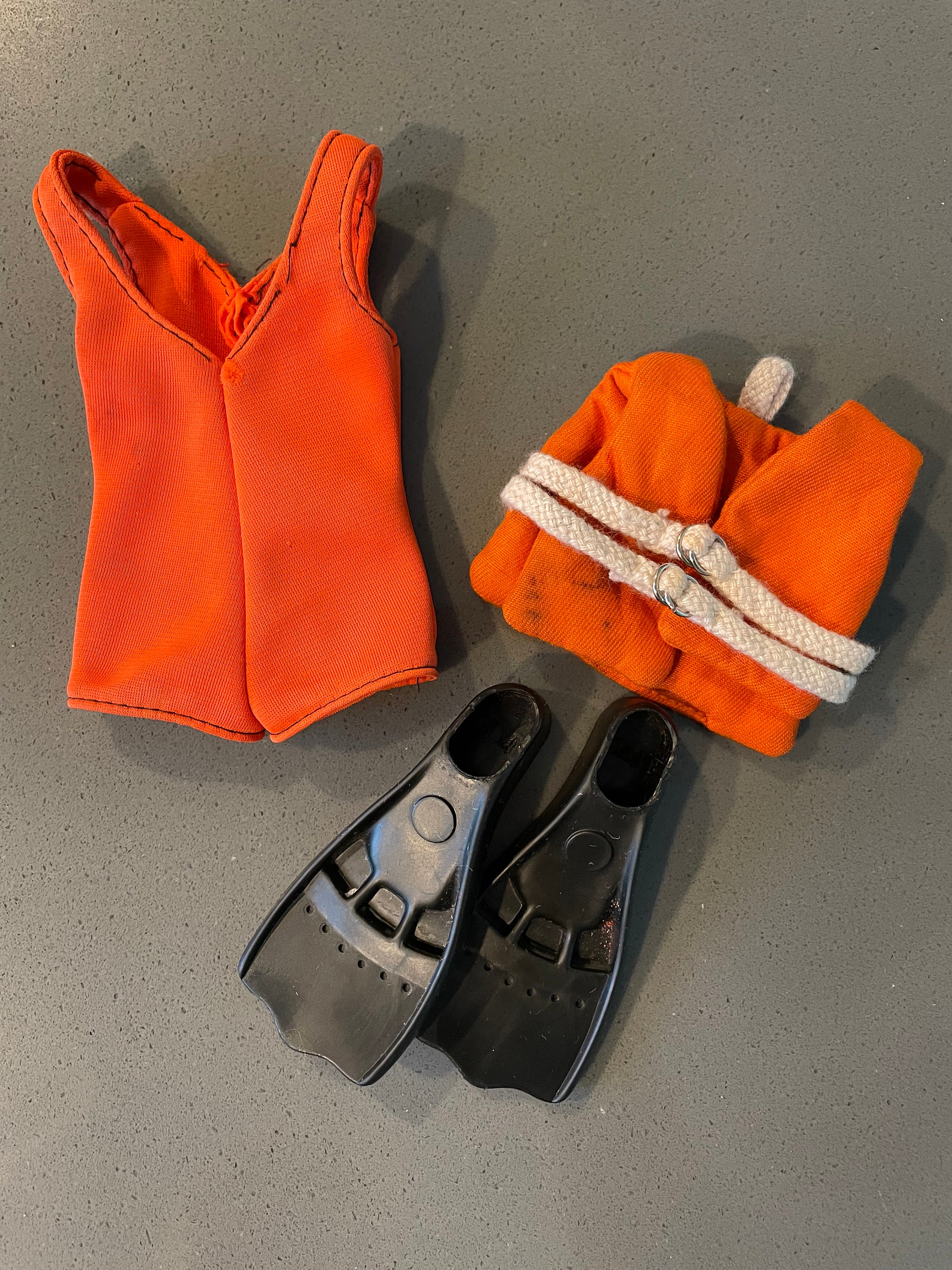 GI Joe Swimsuit, Life Jacket and Fins Etsy