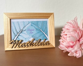 Personalized custom name wooden picture frame