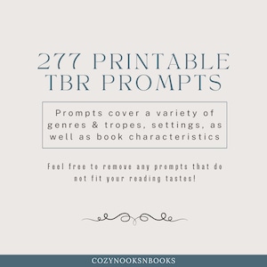 Printable Tbr Prompts Pdf Instant Download Reading Challenge Printable Tbr Prompts Pdf Instant Download Reading Challenge