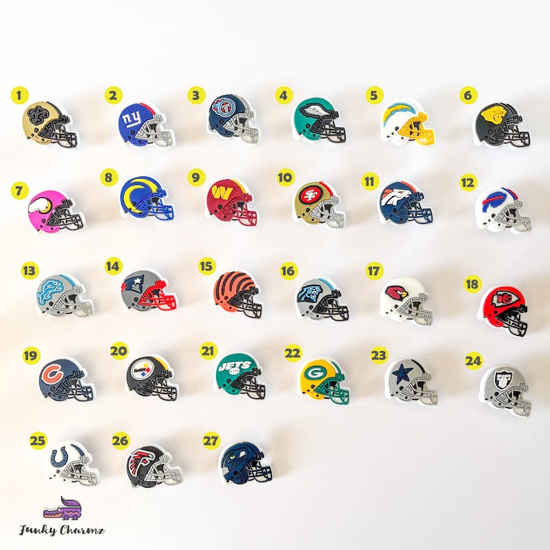 Rugby Union Football Shoe Charms Crocs Charms Jibbitz for Crocs Funky