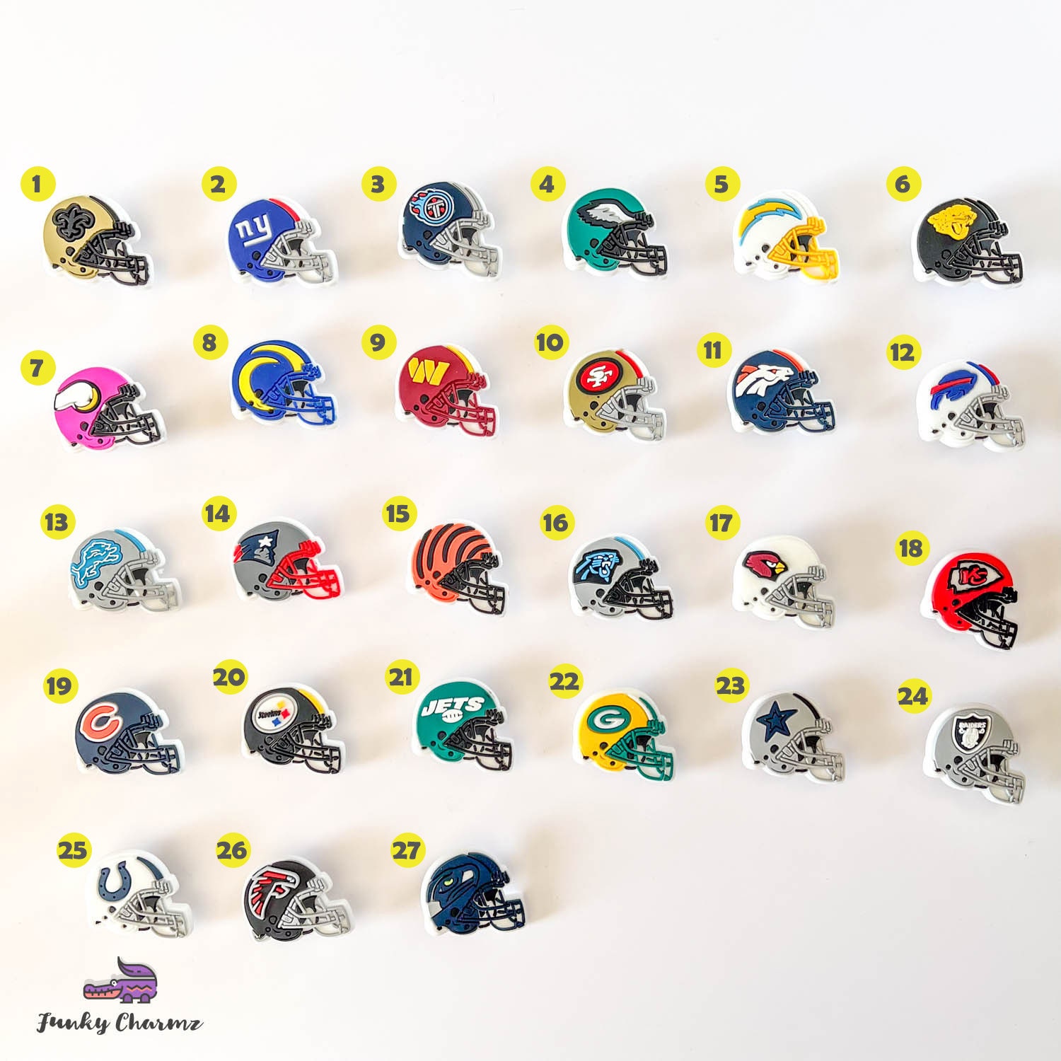 Rugby Union Football Shoe Charms Crocs Charms Jibbitz for Crocs Funky