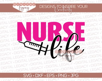 Nurse Life SVG | Nursing Life | CNA svg | Nurse svg | Cricut, Nurse Mode | instant download | commercial use