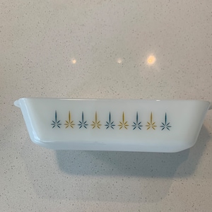 Anchor Hocking FireKing Candle Glow Loaf Pan