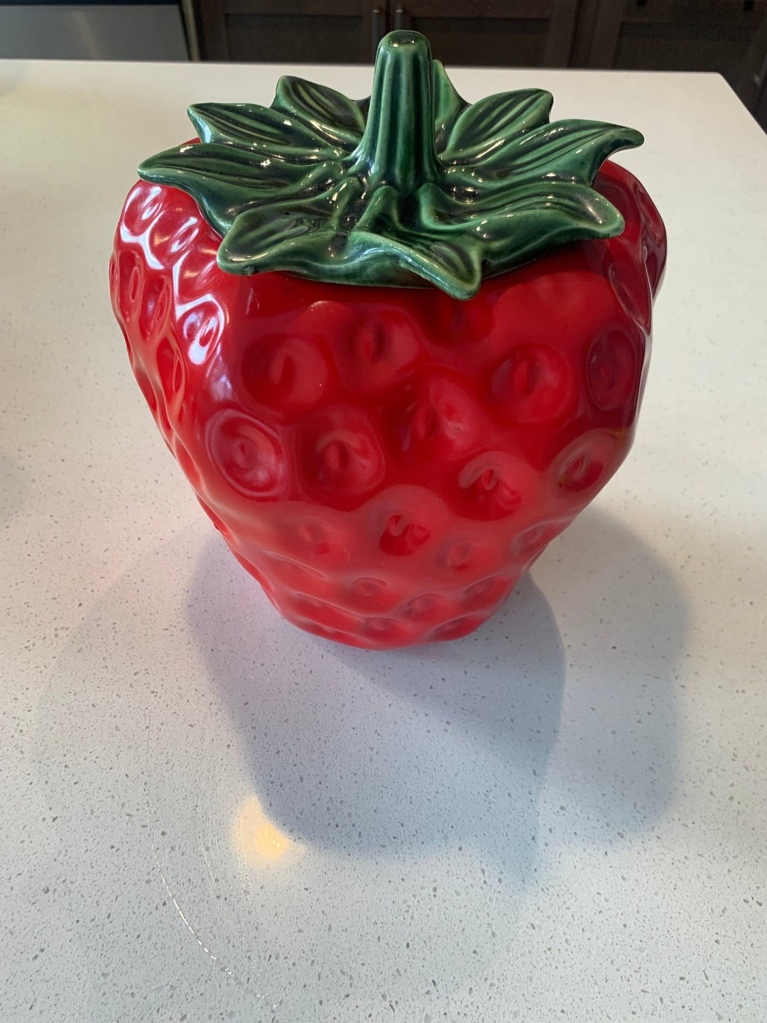 Mccoy Pottery Strawberry Cookie Jar With Lid Etsy