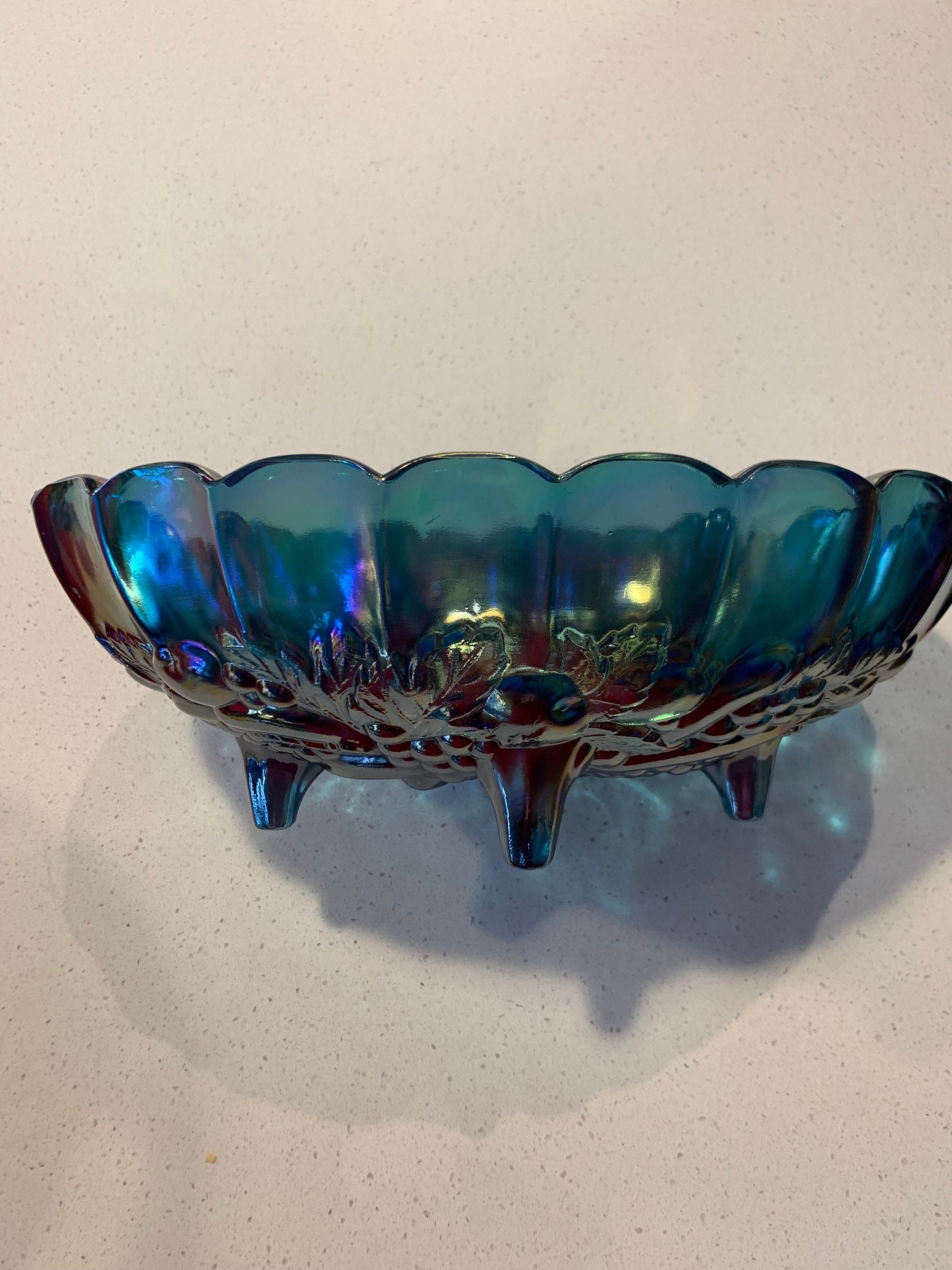 Carnival glass bowl - Etsy 日本