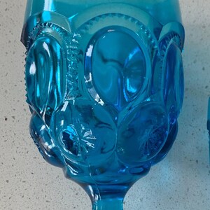 LE Smith Moon & Stars Blue Goblet - Etsy